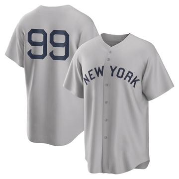 Replica Aaron Judge Men's New York Yankees Gray 2021 Field of Dreams Jersey