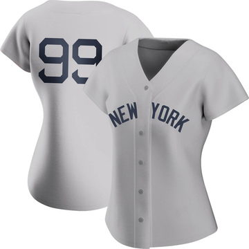 Replica Aaron Judge Women's New York Yankees Gray 2021 Field of Dreams Jersey