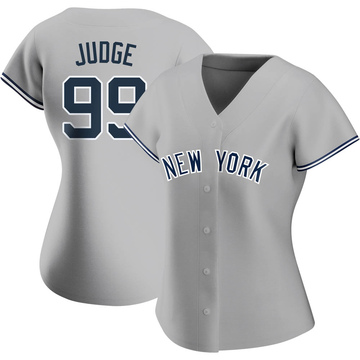 Replica Aaron Judge Women's New York Yankees Gray Road Name Jersey