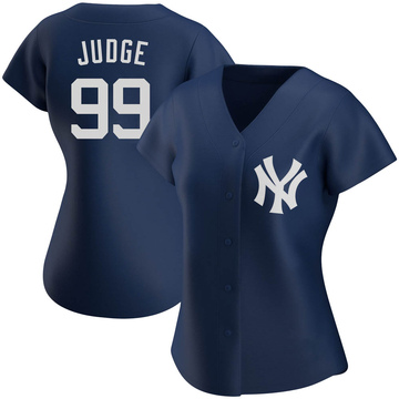 Replica Aaron Judge Women's New York Yankees Navy Alternate Team Jersey