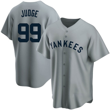 Replica Aaron Judge Youth New York Yankees Gray Road Cooperstown Collection Jersey