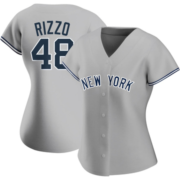 Replica Anthony Rizzo Women's New York Yankees Gray Road Name Jersey