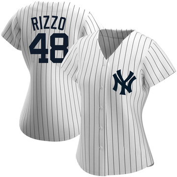 Replica Anthony Rizzo Women's New York Yankees White Home Name Jersey