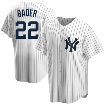 Replica Harrison Bader Youth New York Yankees White Home Jersey