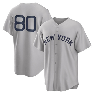 Replica Kyle Zurak Men's New York Yankees Gray 2021 Field of Dreams Jersey