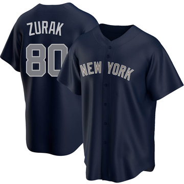 Replica Kyle Zurak Youth New York Yankees Navy Alternate Jersey