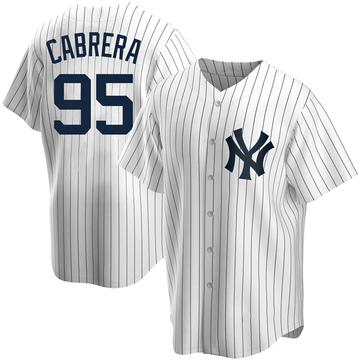Oswaldo Cabrera No Name Road Jersey - NY Yankees Number Only Replica Adult  Road Jersey