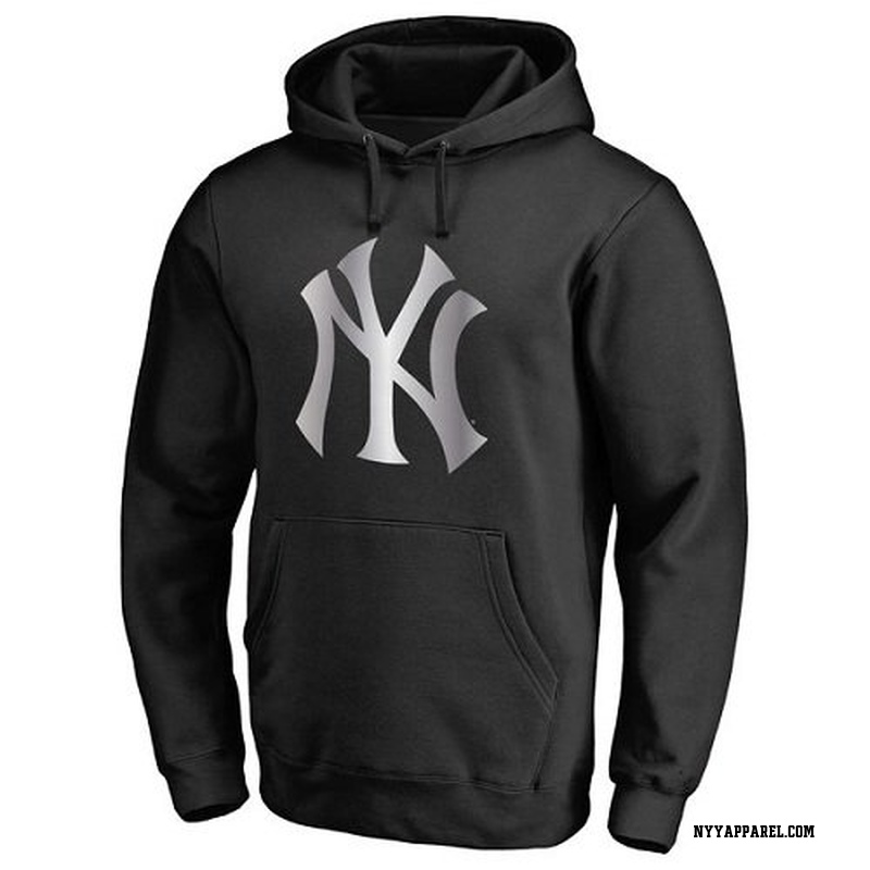 Men's New York Yankees Black Platinum Collection Pullover Hoodie